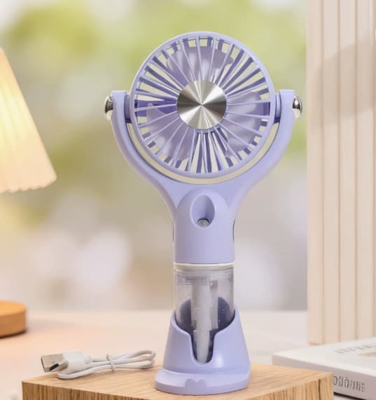 Portable Handheld Spray Fan 4-Speed Water Spray Mist Fan Summer Cooling Artifact USB Charging Summer Supplies Outdoor Mini Fan - 17